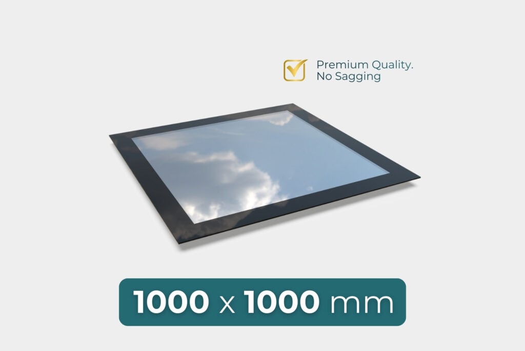 flat roof roof window 1000 x 1000 mm energy efficient design with high performance glazing