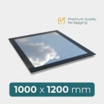 flat roof skylight 1000 x 1200 mm modern glass design with high performance glazing