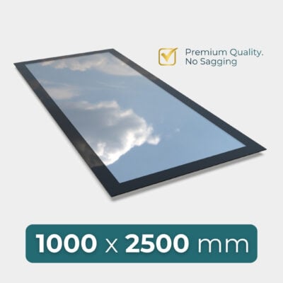 flat roof skylight 1000 x 2500 mm premium design with high performance glazing