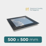 flat roof roof window 500 x 500 mm frameless design with high performance glazing