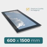 flat roof roof window 600 x 1500 mm triple glazed design with high performance glazing
