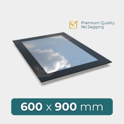flat roof skylight 600 x 900 mm modern glass design with high performance glazing