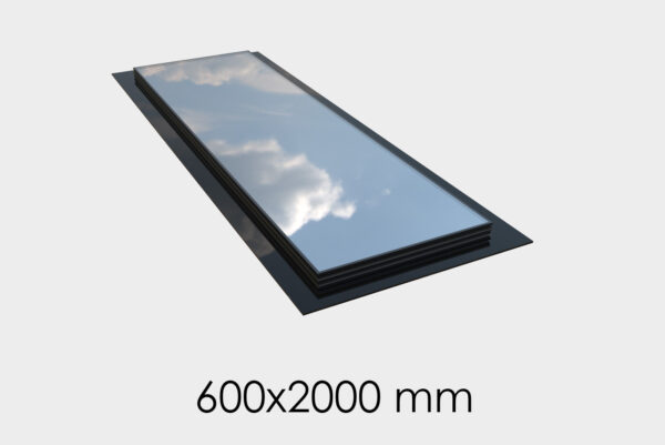 Frameless sky window 600 x 2000mm