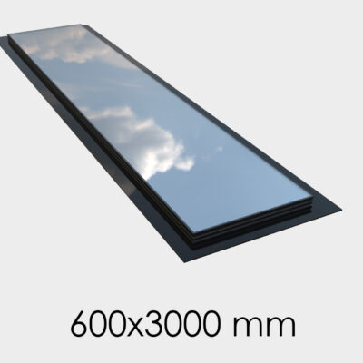 Flat roof sky window roof light 600 x 3000 mm