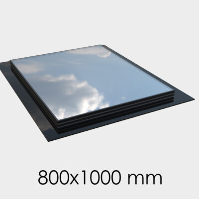 Sky window for flat roof 800 x 1000 mm