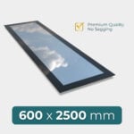 flat roof roof window 600 x 2500 mm modern glass design with high performance glazing