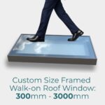 walkable framed glass floor 300 to 3000 mm skylight with laminated toughened glass panel