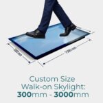 bespoke glass floor skylight 300 to 3000 mm walkable rooflight with high light transmission