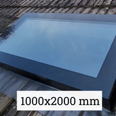 Image of a frameless pitched roof window measuring 1000 x 2000mm by Saris-Extensions