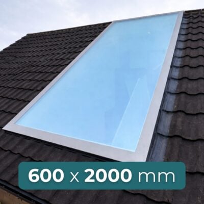 pitched roof roof window 600 x 2000 mm frameless design with high performance glazing