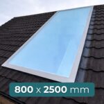 pitched roof roof window 800 x 2500 mm modern glass design with high performance glazing