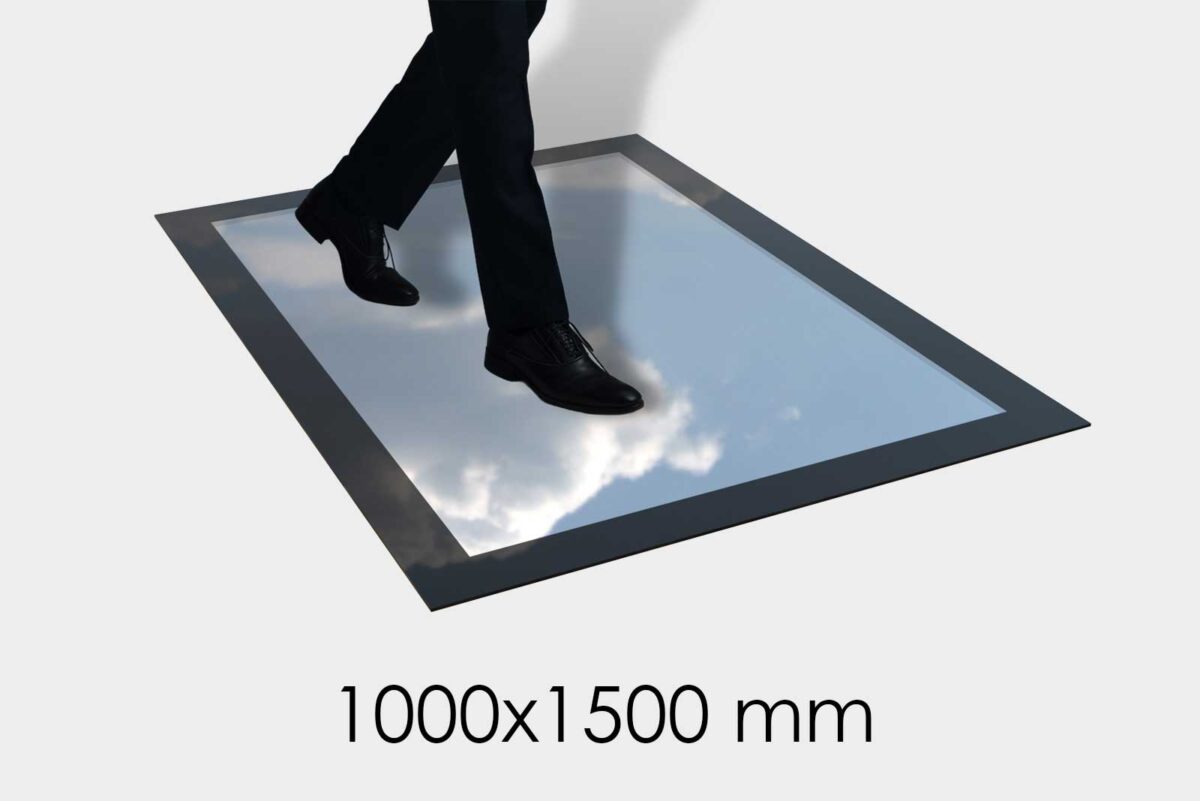Frameless Walk On Skylight - 1000x1500mm