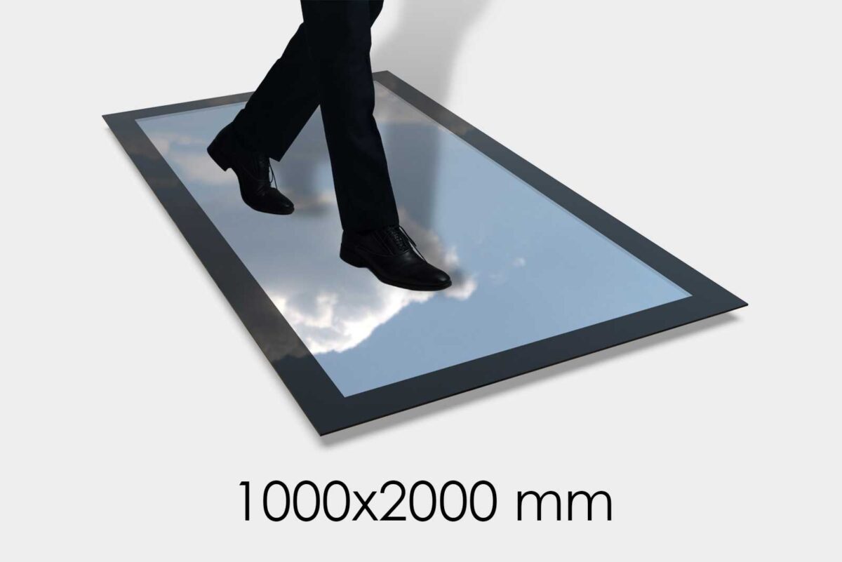 Frameless Walk On Skylight - 1000x2000mm
