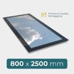 flat roof rooflight 800 x 2500 mm premium design with high performance glazing