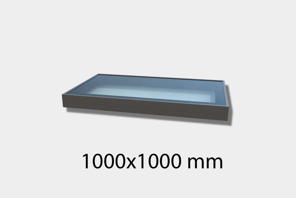 Image of a framed skylight measuring 1000 x 1000mm by Saris-Extensions