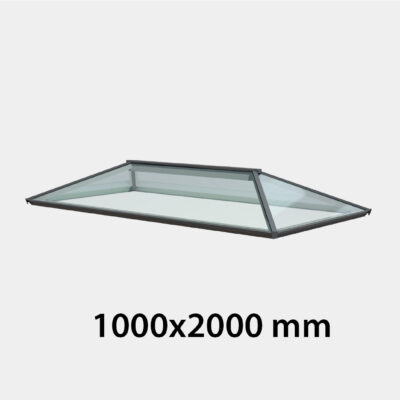 Contemporary Roof Lantern - Double Glazed - 1000 x 2000 mm