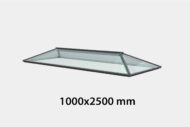 Contemporary Roof Lantern - Double Glazed - 1000 x 2500 mm