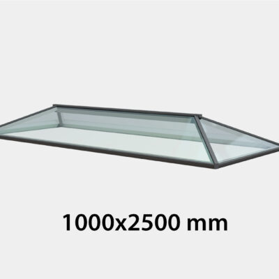 Contemporary Roof Lantern - Double Glazed - 1000 x 2500 mm