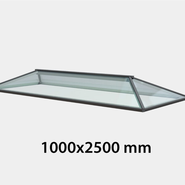 Contemporary Roof Lantern - Premium Quality Double Glazed - 1000 x 2500 mm