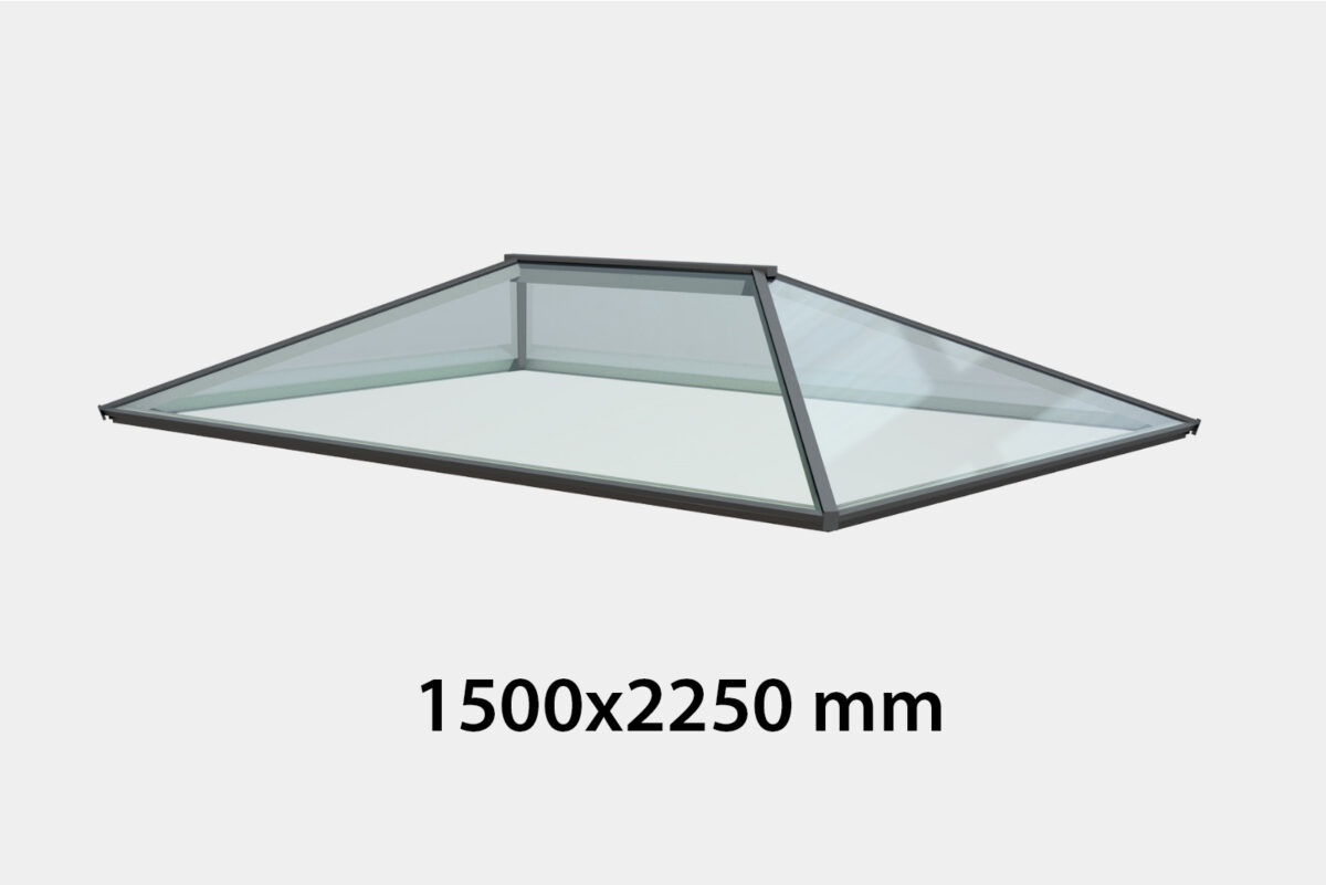 Contemporary Roof Lantern - Double Glazed - 1500 x 2250 mm