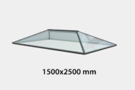Contemporary Roof Lantern - Double Glazed - 1500 x 2500 mm