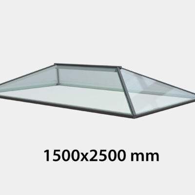 Contemporary Roof Lantern - Double Glazed - 1500 x 2500 mm