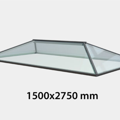 Contemporary Roof Lantern - Double Glazed - 1500 x 2750 mm