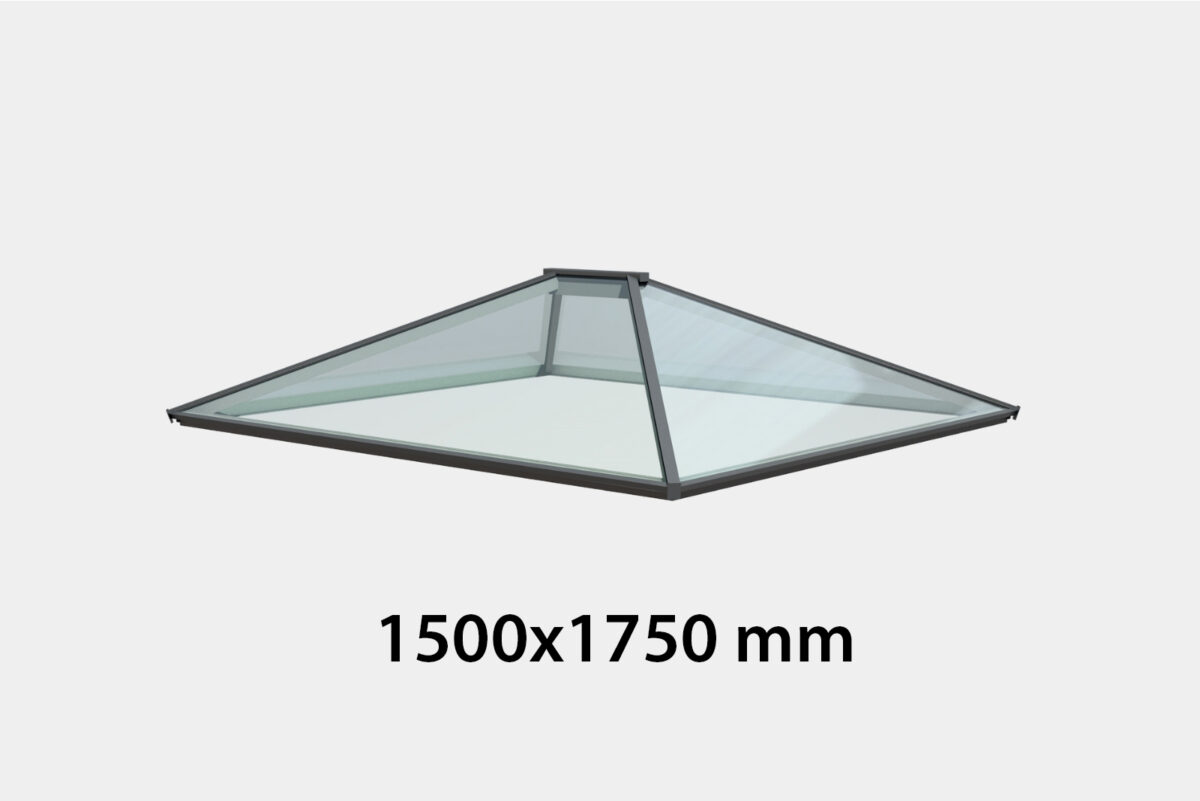 Contemporary Roof Lantern - Double Glazed - 1500 x 1750 mm