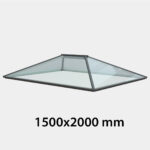 Contemporary Roof Lantern - Double Glazed - 1500 x 2000 mm