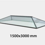 Contemporary Roof Lantern - Double Glazed - 1500 x 3000 mm