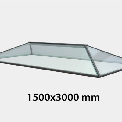 Contemporary Roof Lantern - Double Glazed - 1500 x 3000 mm