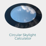 architectural round skylight 400 to 2100 mm flat glass circular rooflight with slim profile