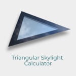 modern triangular skylight 400 to 2100 mm triple glazed glass rooflight with self cleaning coating