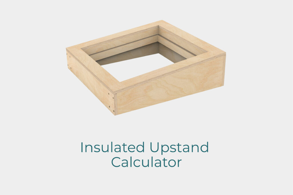 prebuilt insulated upstand 300 to 5800 mm OSB skylight support ready for installation