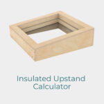prebuilt insulated upstand 300 to 5800 mm OSB skylight support ready for installation