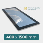 flat roof roof window 400 x 1500 mm premium design with high performance glazing