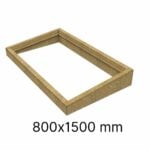 long OSB skylight upstand 800 x 1500 mm insulated support
