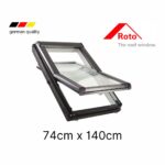 Roto Pitched Roof Skylight Center-Pivot 74 x 140 cm PVC