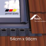 EDH Flashing for insulated ROTO Pitched Roof Skylight 54 x 98 cm