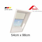 Manual Blackout Roller Blind ZRV Light Beige for ROTO window 54 х 98 cm