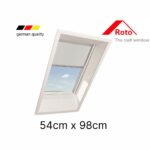 Manual Blackout Roller Blind ZRV Light Grey for ROTO window 54 х 98 cm