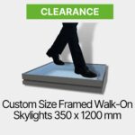 Framed Walk-On Double Glazed Skylight 350 x 1200 mm - Clearance