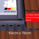 EDH Flashing for non-insulated ROTO Pitched Roof Skylight 54 x 78 cm
