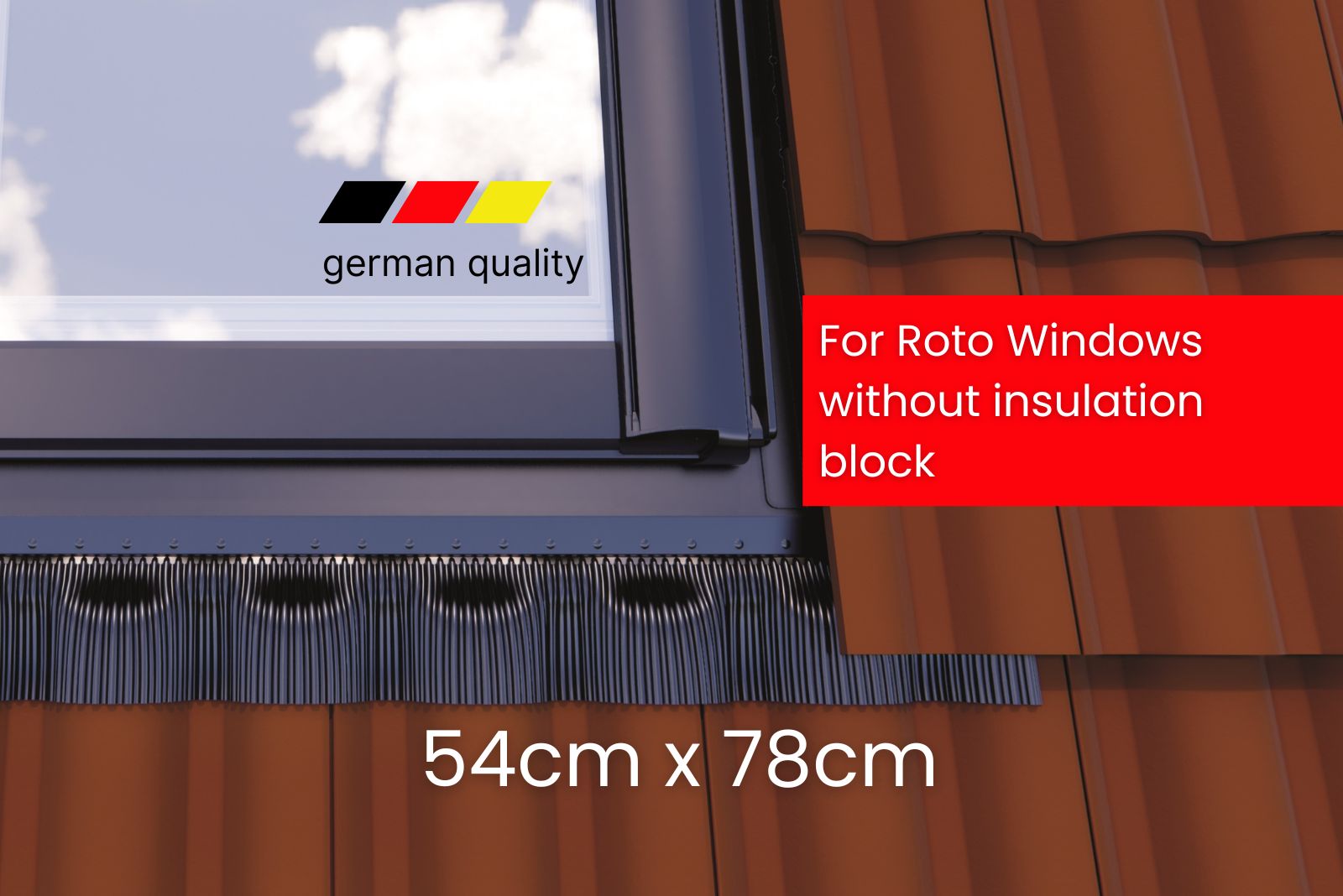 roto-edh-flashing-pitched-roof-window-54x78cm-new EDH Flashing for non-insulated ROTO Pitched Roof Skylight 54 x 78 cm - Image 1