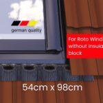 EDH Flashing for non-insulated ROTO Pitched Roof Skylight 54 x 98 cm