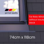 EDL Flashing for non-insulated ROTO Pitched Roof Skylight 74 x 118 cm