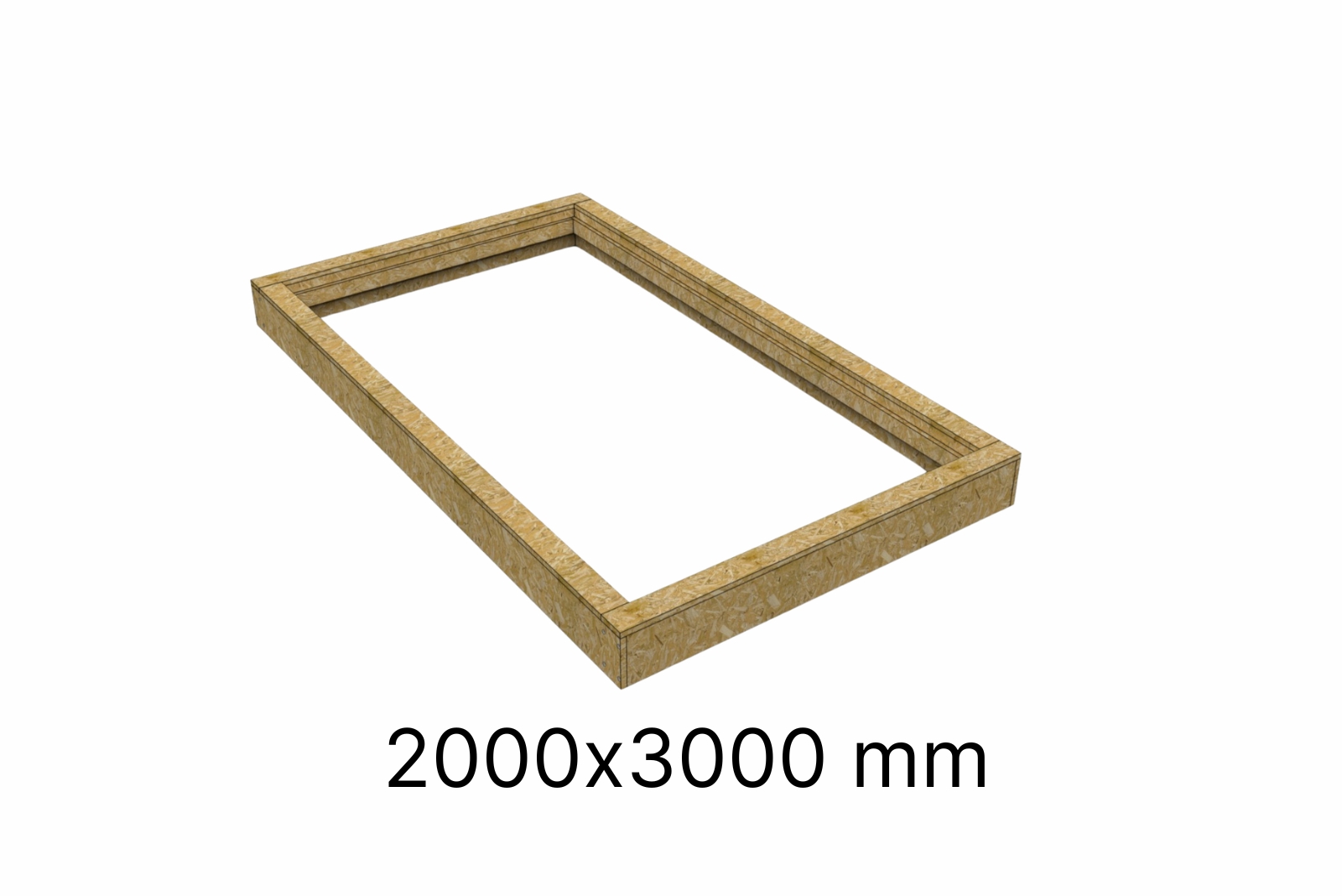 contemporary-lantern-upstand-2000x3000-productphoto OSB Insulated Upstand 2000 x 3000 mm (for Contemporary Roof Lantern) - Image 1