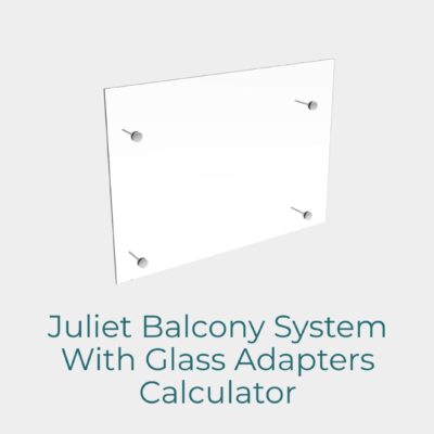 Juliet Balcony System with Glass Adapters