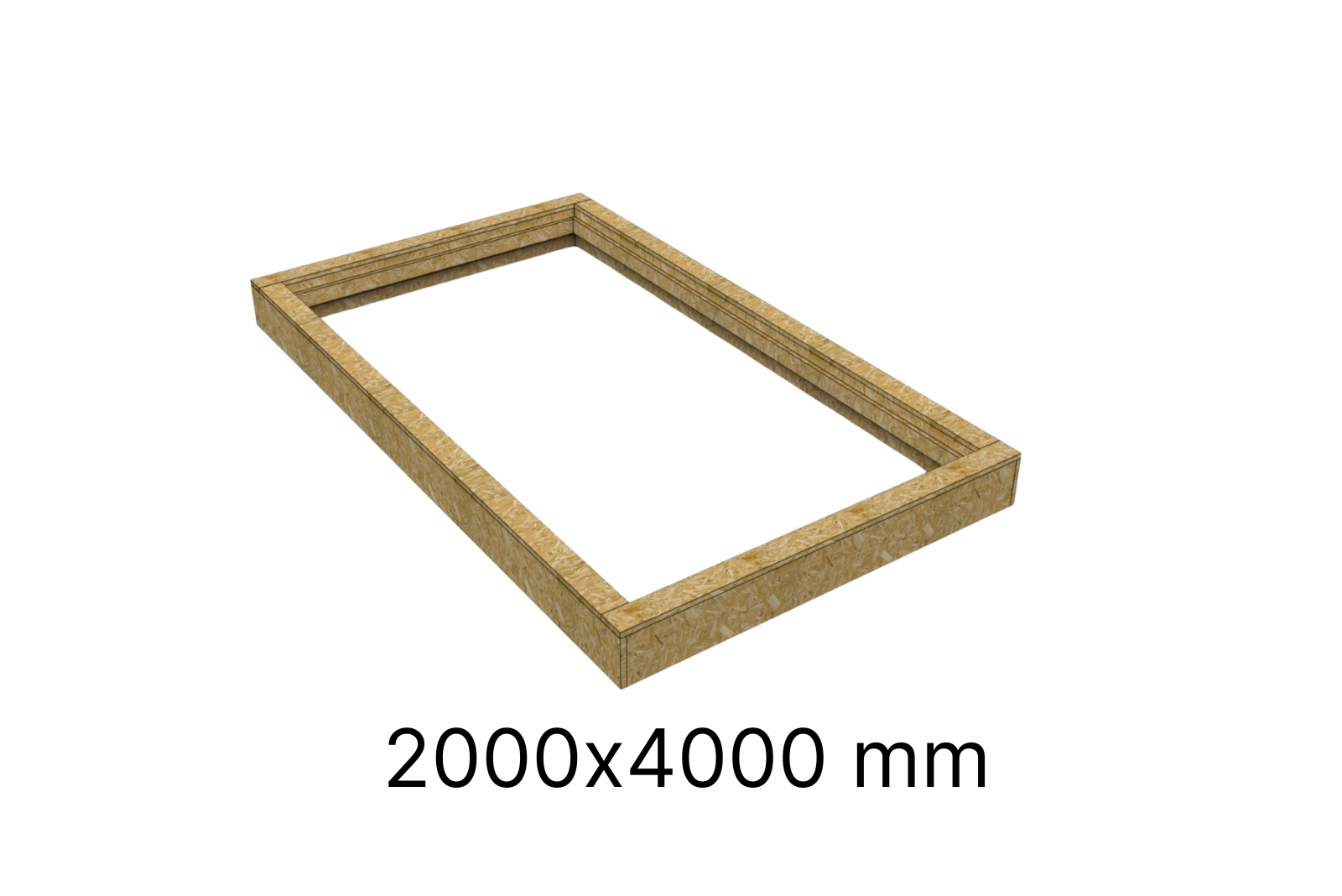 regular-lantern-upstand-2000x4000-productphoto OSB Insulated Upstand 2000 x 4000 mm (for Regular Roof Lantern) - Image 1
